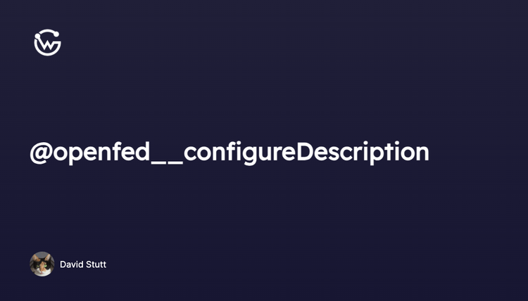 Introducing the @configureDescription directive for GraphQL Federation