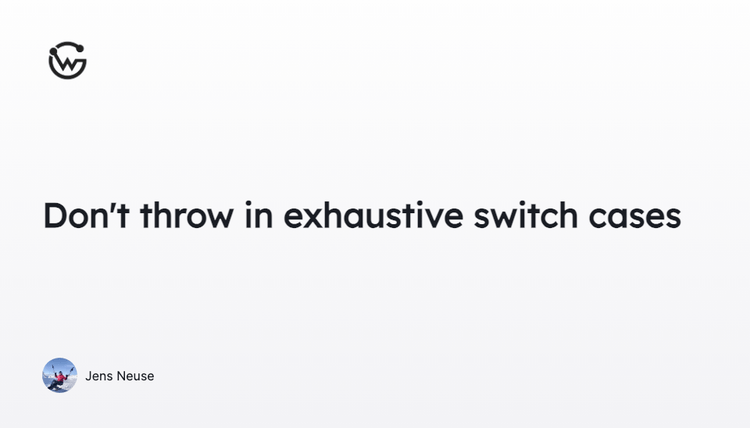 Why you should avoid exhaustive switch case in API clients