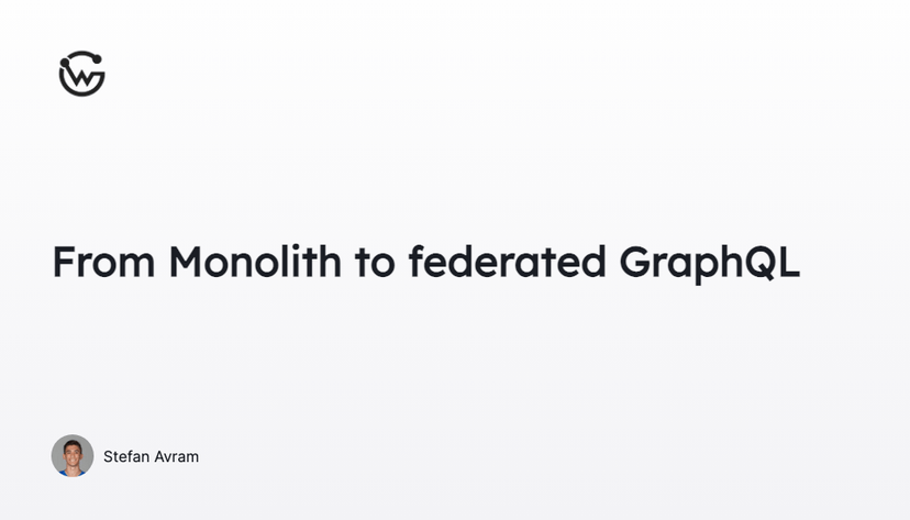 Transitioning from Monolithic to Federated Architecture with GraphQL