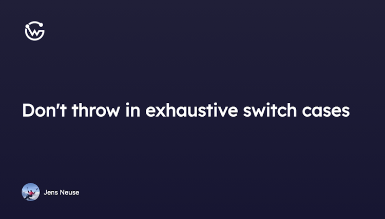 Why you should avoid exhaustive switch case in API clients