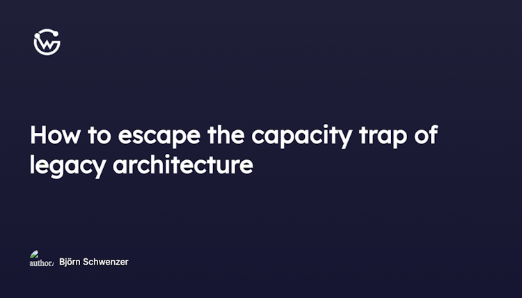 How to escape the capacity trap of legacy architecture