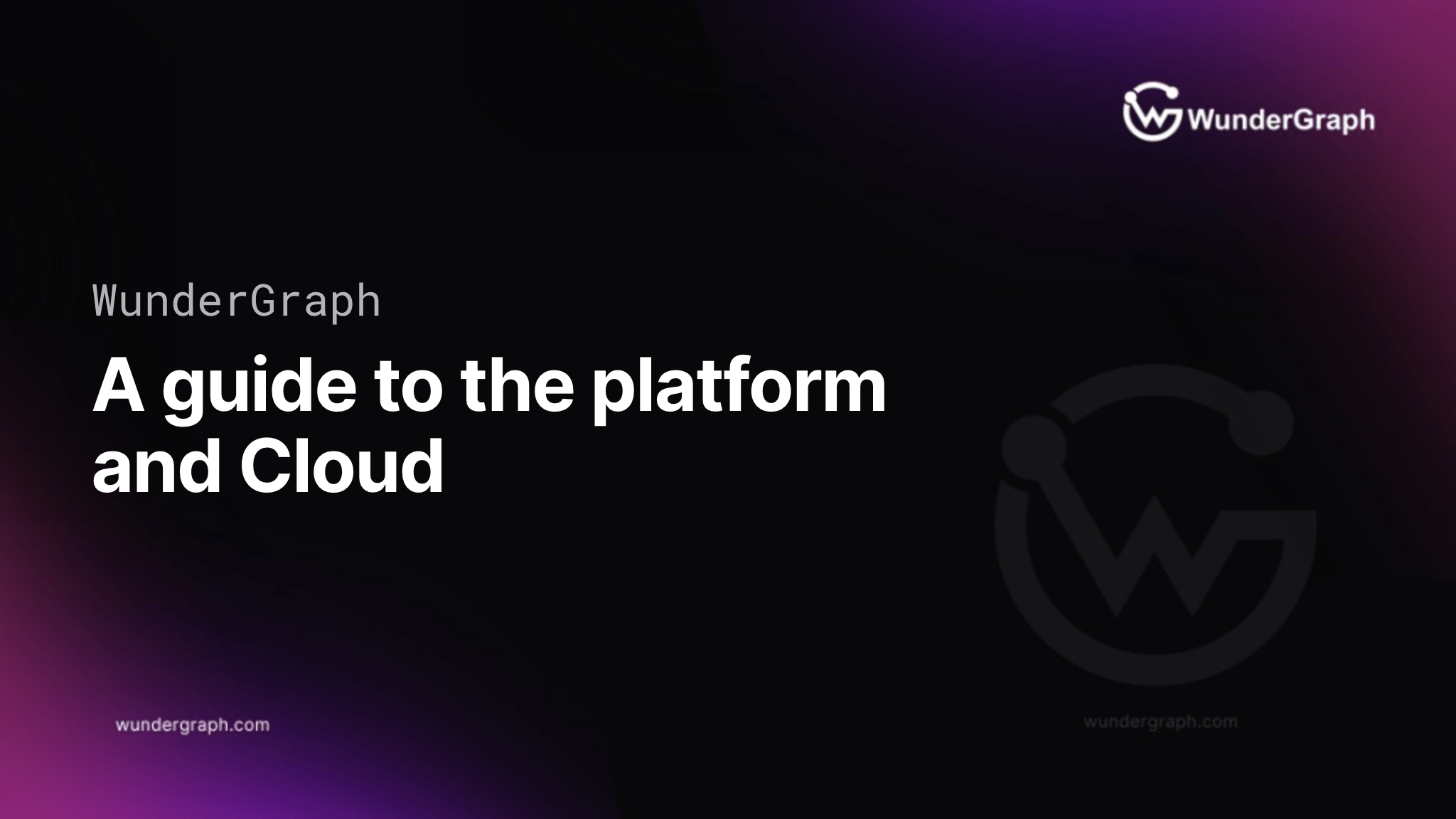 A comprehensive Guide to WunderGraph and WunderGraph Cloud
