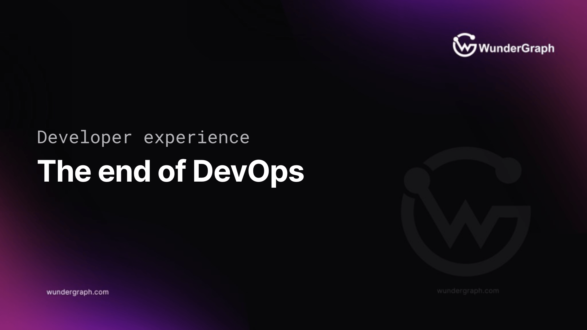 The End of DevOps