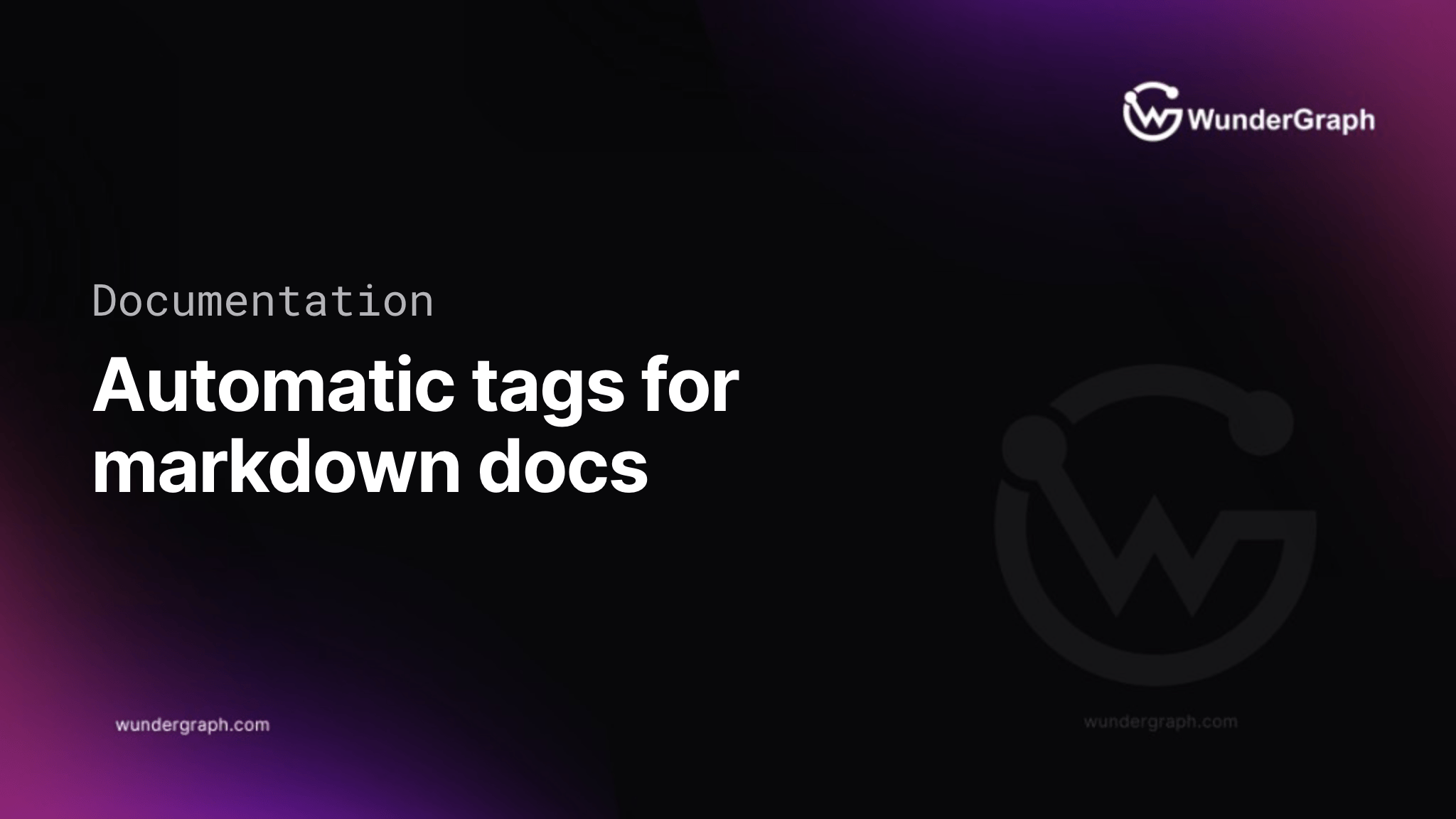 How to improve your markdown-based docs with automatic tagging