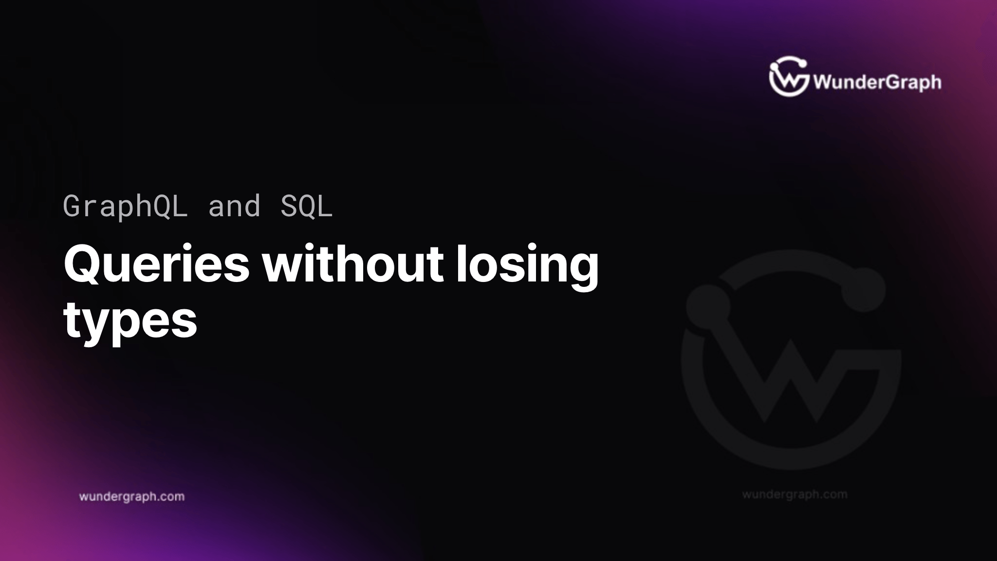 Embedding SQL into GraphQL without sacrificing type safety