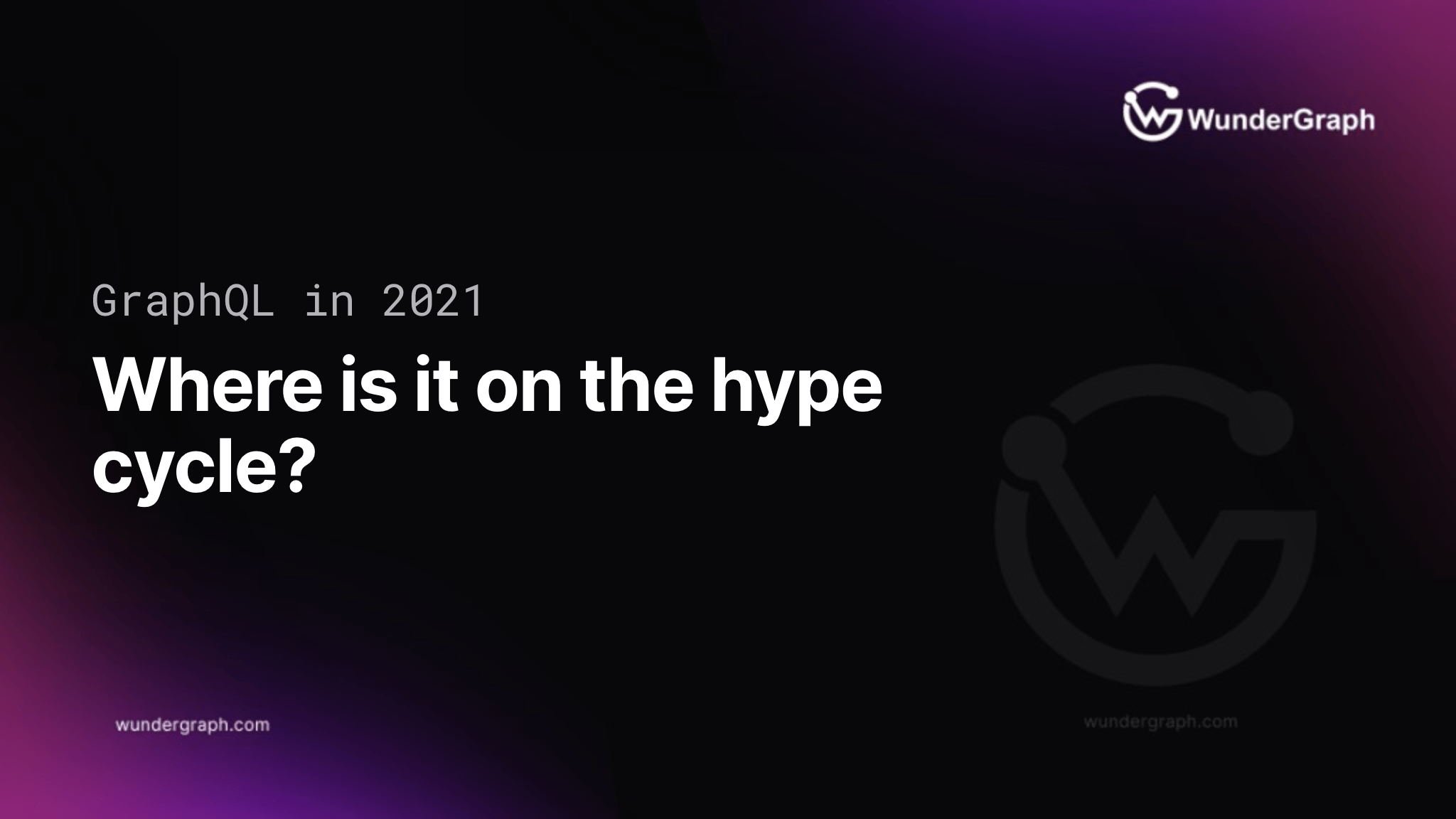Where in the HypeCycle is GraphQL? Analyzing public data from Google Trends, StackOverflow, GitHub and HackerNews