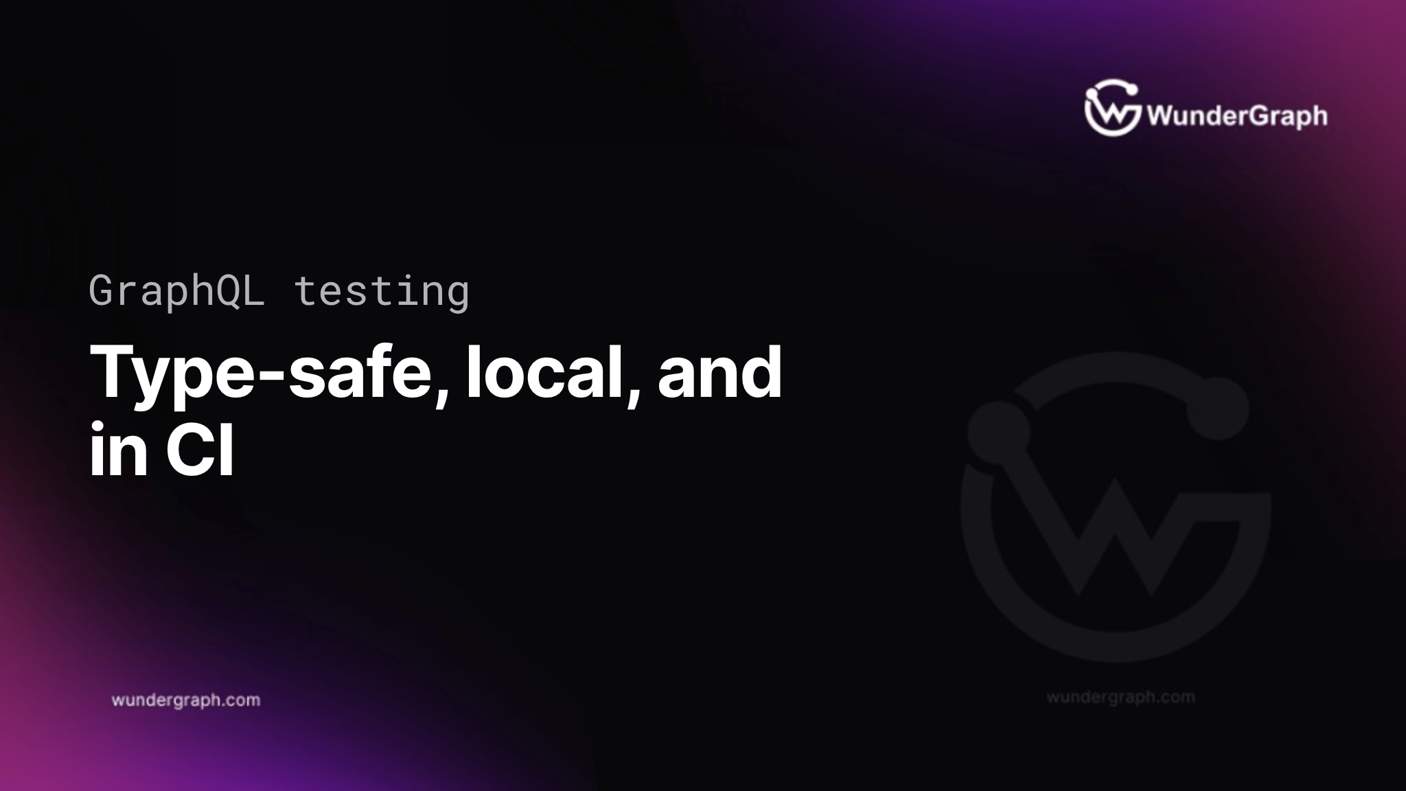 Integration Testing for GraphQL APIs, type-safe, run locally and in CI