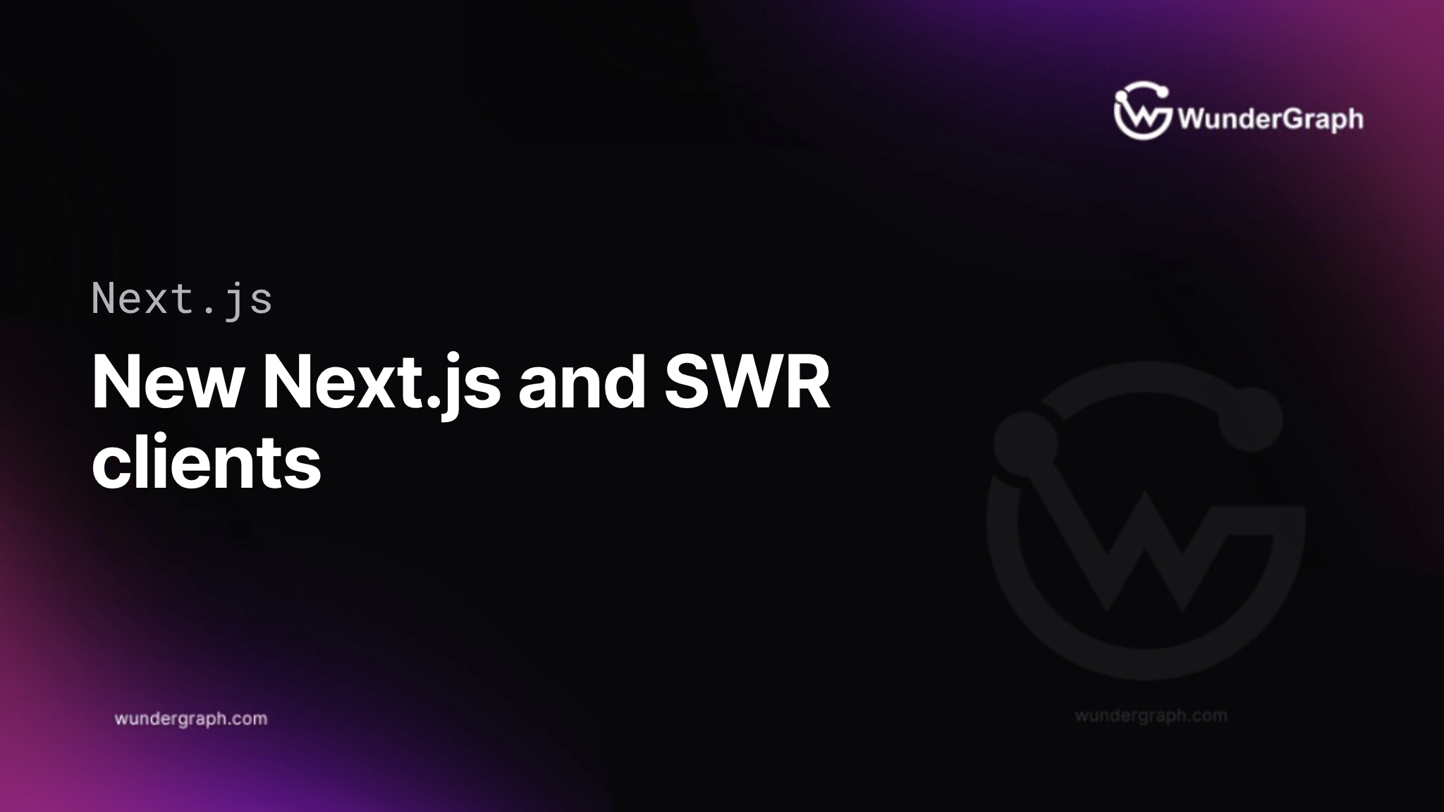 Introducing the new Next.js and SWR clients