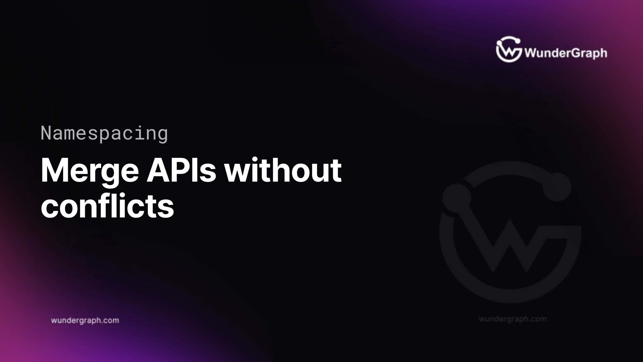 Namespacing for GraphQL: Conflict-Free merging of any number of APIs