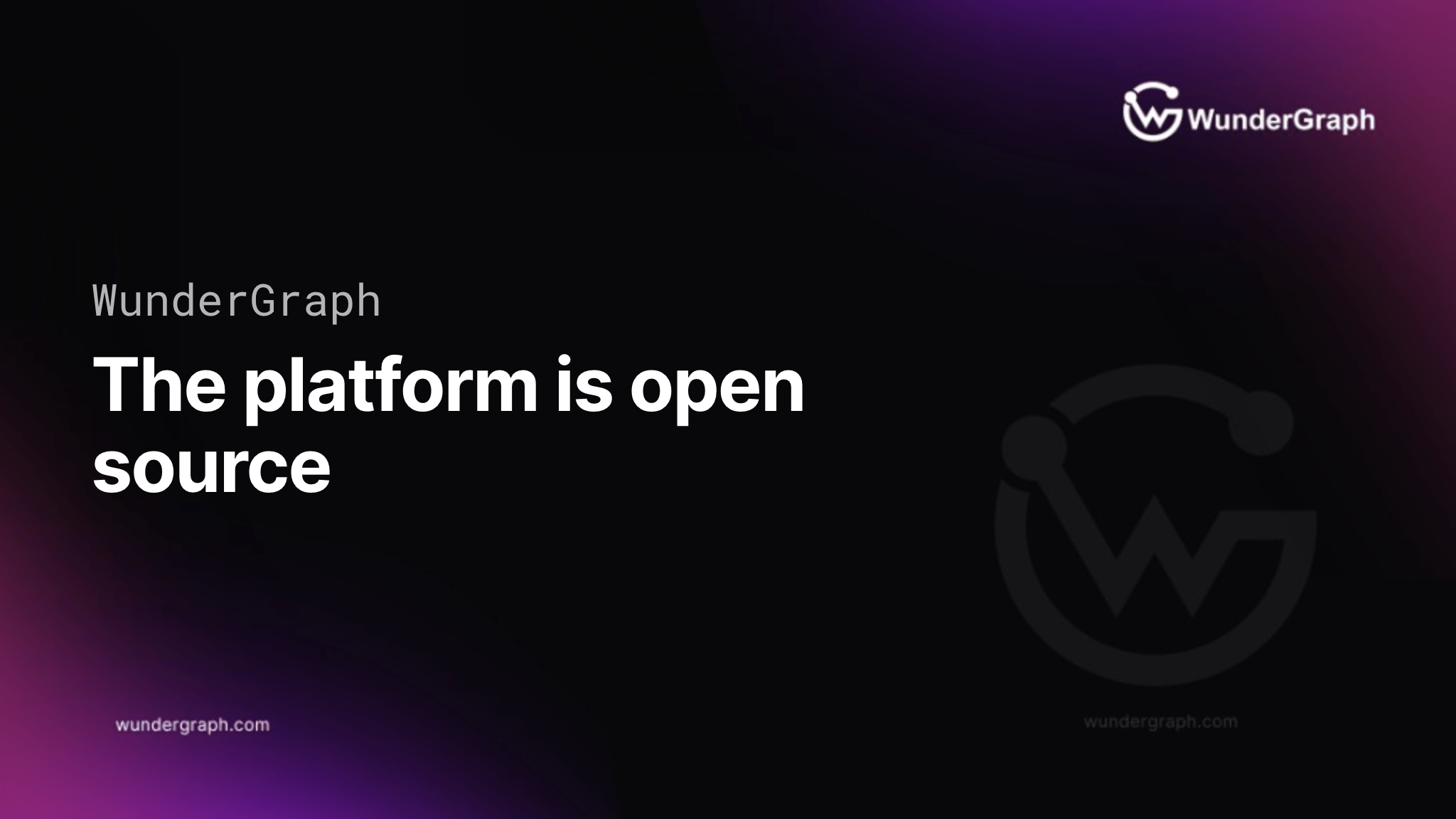 WunderGraph - The Next-Gen API Developer Platform - is Open Source!
