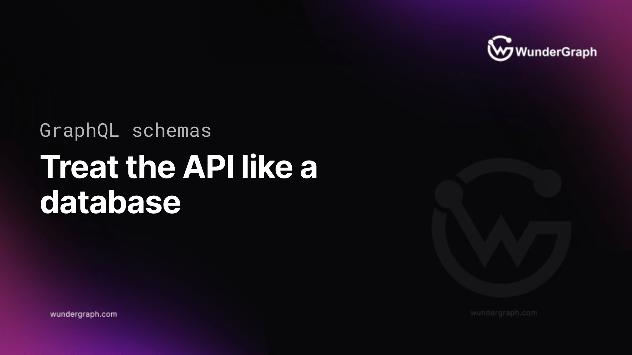 Build flexible GraphQL APIs by treating the Schema like a Database