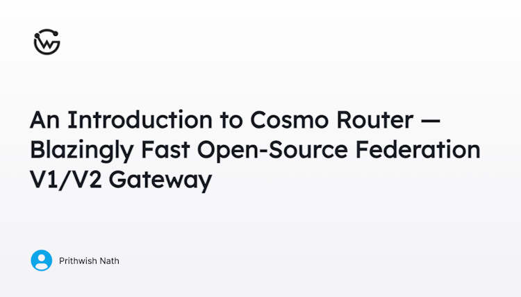 An Introduction to Cosmo Router — Blazingly Fast Open-Source Federation V1/V2 Gateway