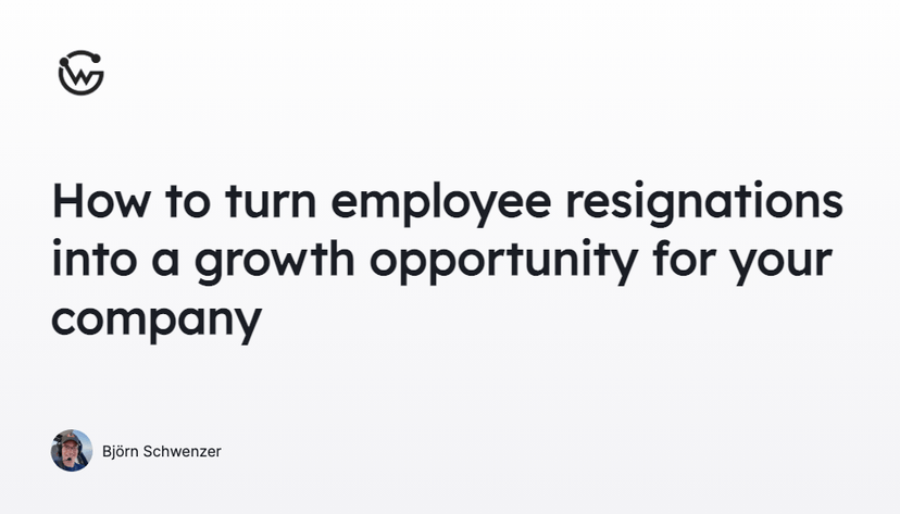 How to turn employee resignations into a growth opportunity for your company