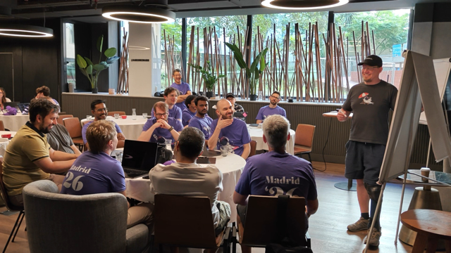 An afternoon working session on AI workflows at the Madrid Work Week