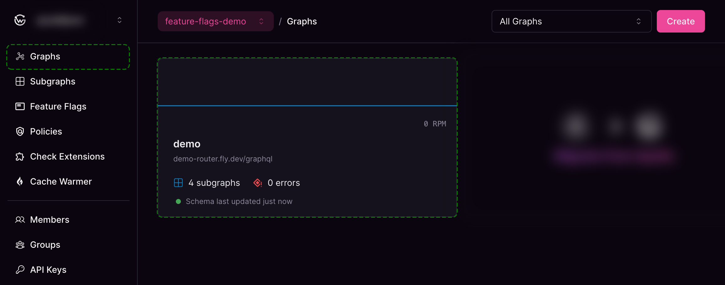 Cosmo Studio showing a successfully composed demo graph