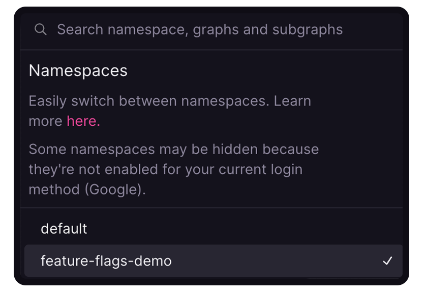 Cosmo Studio showing the feature-flags-demo namespace